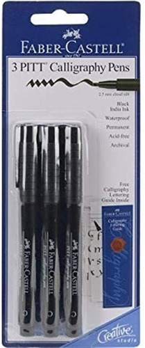 Faber-castel Pitt Caligrafía Plumas De Punta Cincel, De 2,5 