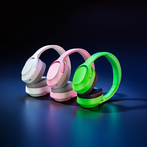 Headset Gamer Razer Opus X Sem Fio Rosa/verde/branco Branco