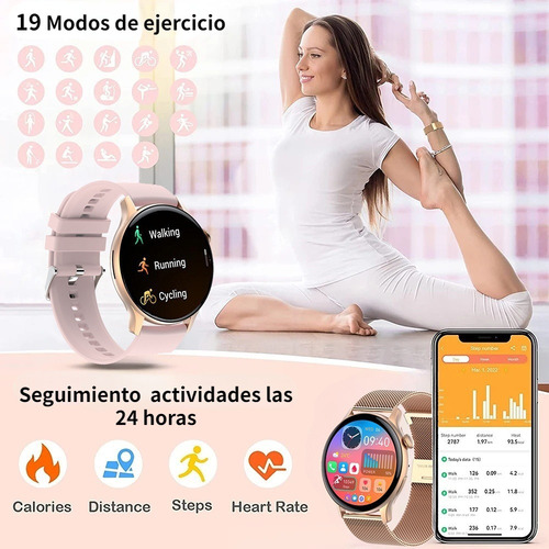 Ssb Amoled Reloj Inteligente Hombre Mujer Bluetooth Llamada