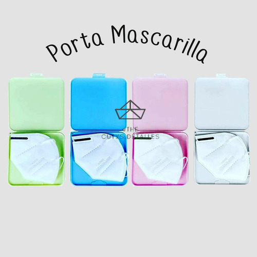 Caja Antibacterial Porta Mascarillas. Estuche Personalizado