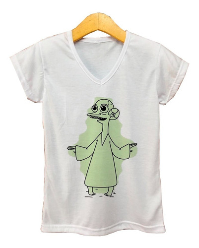 Remera Mujer Escote V - Mr Burns Los Simpsons