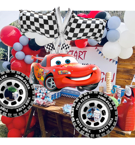 Globos Rayo Mcqueen, Fiesta Cumpleaños Cars