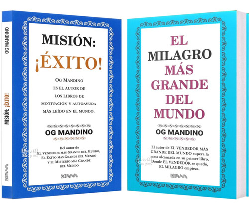 Og Mandino Misión Éxito + Milagro Más Grande Mundo