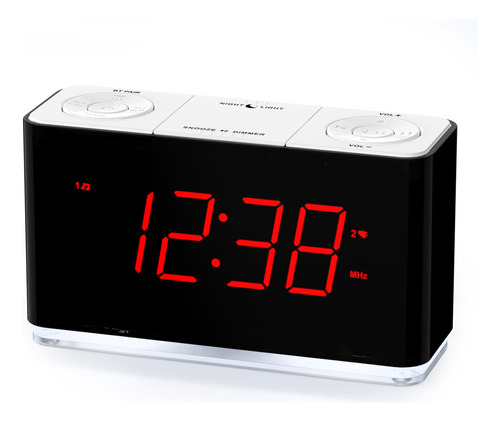 Itoma Radio Despertador Con Bluetooth, Alarma Dual, Pantalla