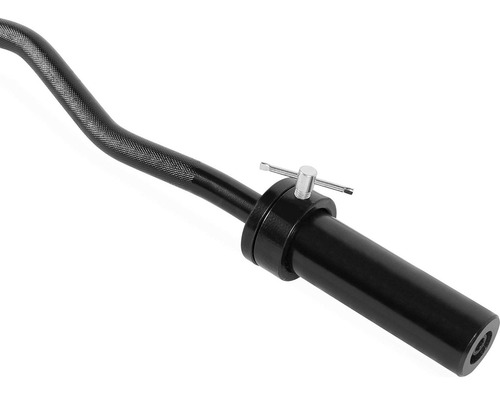 Barra Ez Curl Olímpica 120 Cm Cap Barbell 7 Kg Negro