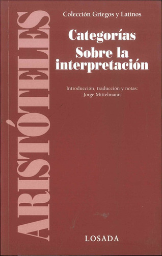 Categorias - Aristoteles - Losada