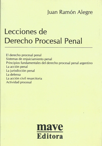 Lecciones De Derecho Procesal Penal Alegre 