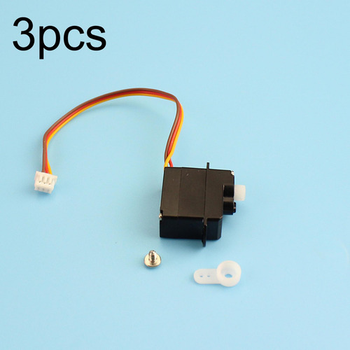 3 Piezas Rc Heclicopter Servo Set Accesorios Fácil De
