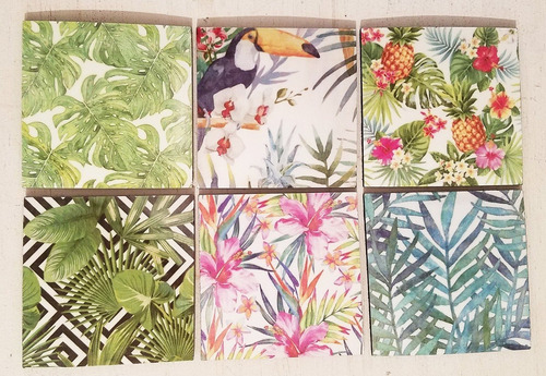 Posavasos Para Sublimar Set Tropical Laura Craft