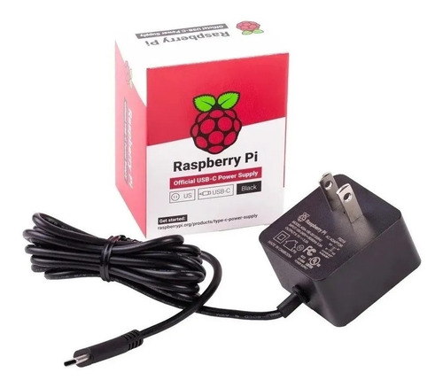 Fonte Carregador Oficial 3a 15.3w Usb C Para Raspberry Pi4 