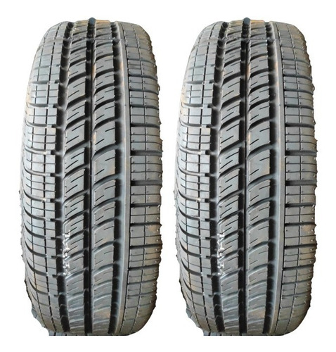 Kit Com 2 Pneu 205/60r16 Remold Com Borracha Vipal