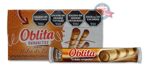 Cubanitos X48unid. Oblita Dulce De Leche