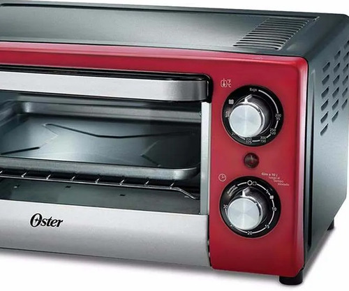 Horno De Mesa Eléctrico Oster Compact Tssttv10l 10l Rojo 127