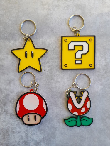 Souvenirs Mario Bross-llaveros Personalizados Con Nombre-20u