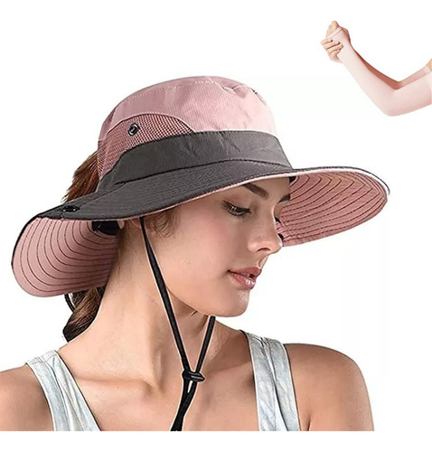 Visera Con Protección Solar Uv 50+ Modelo Turbante Doble