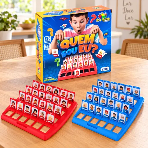 Jogo De Tabuleiro Quem Sou Eu Educativo Infantil Cara A Cara