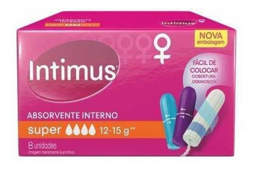Absorvente Interno Intimus Super - 08 Unidades