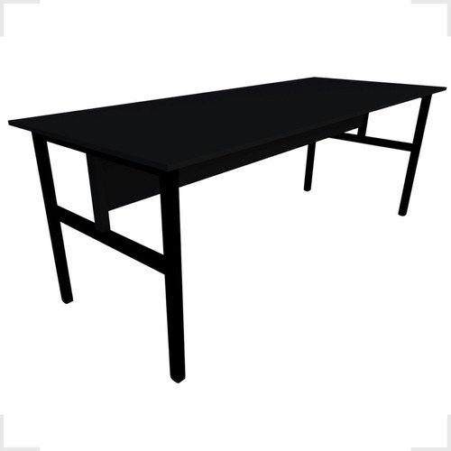 Mesa Refeitório 8 Lugares 2,00x80 Escolar Empresa Industrial Cor Preto