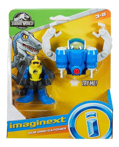 Imaginext Jurassic Word Capturador De Dinossauros Aquáticos