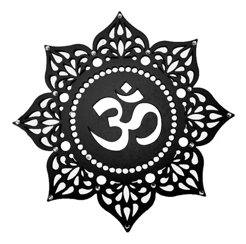 Mandala Símbolo Om 15cm Omshanti Proteção Harmonia Yoga Zen