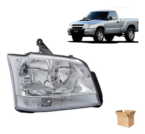 Optico Derecho Chevrolet S10 Apache 2004/2010 Int - Blanco