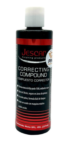 Imagen 1 de 1 de Jescar Correcting Compound Compuesto Alto Corte 8oz.