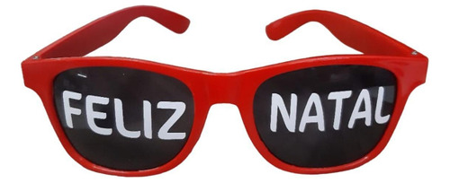 1 Óculos Personalizados Com Frase Feliz Natal Hohoho