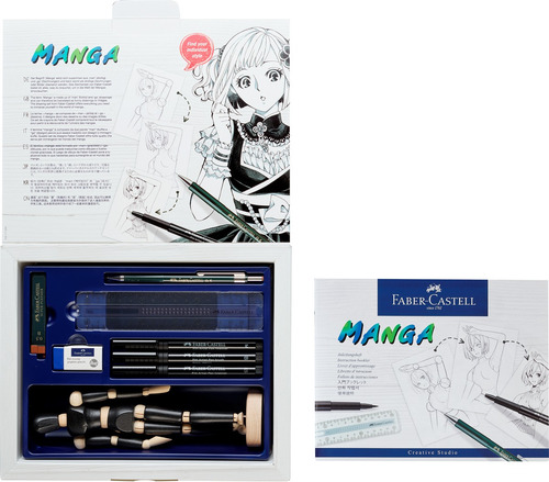 Estuche Kit De Iniciación Para Dibujar Manga Faber Castell