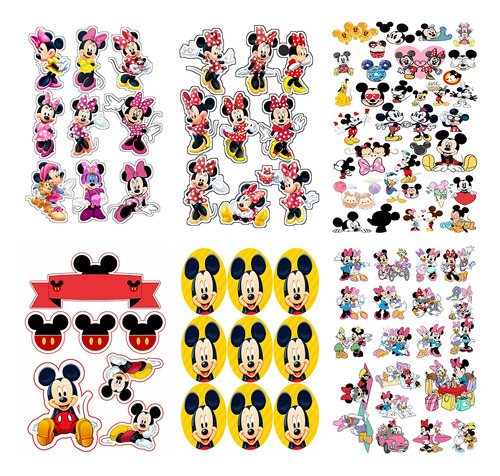 Kit Imprimible Stickers 555 Jpg Disney - Cumpleaños Souvenir
