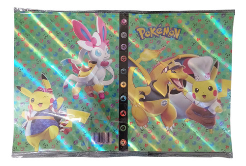 Carpeta Album Coleccionador Xxl Pokemon + Regalo 40 Cartas Violeta