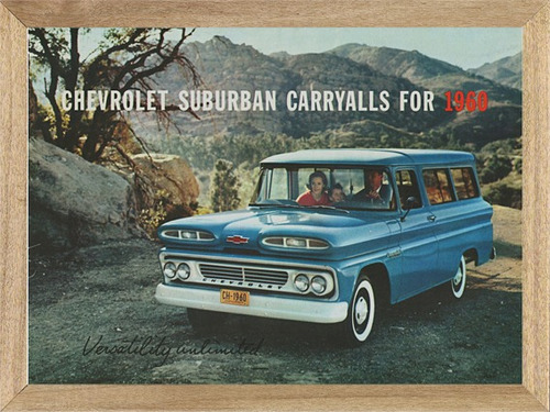 Chevrolet 1960 Cuadro Poster Cartel Publicidad E236