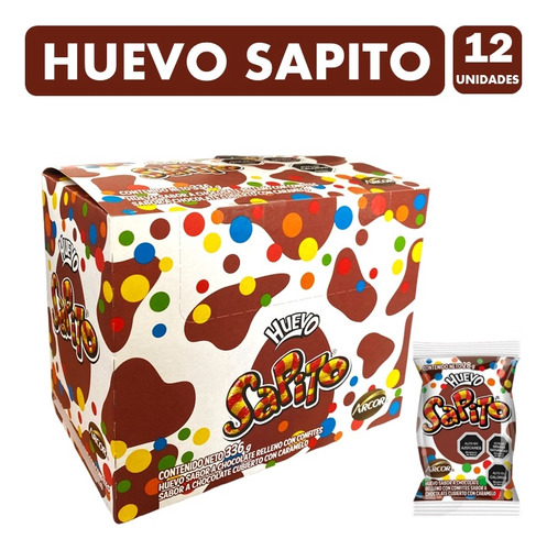 Chocolate Huevo Sapito De Arcor (caja Con 12 Unidades)