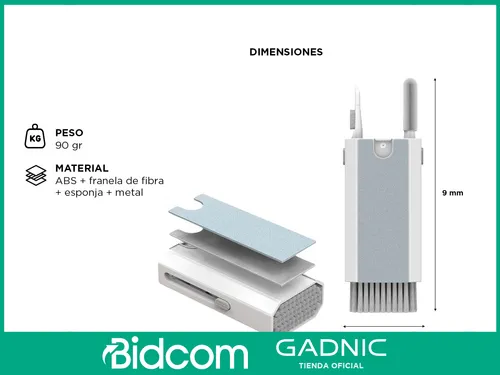 Set Limpia Gadnic Teclado Y Auricular 8 En 1 Multifunción