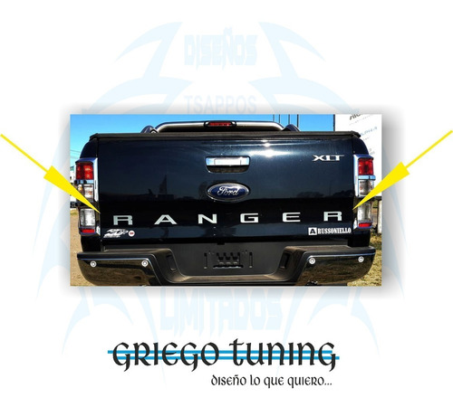 Ford Ranger Adhesivo Trasero De Tapa 1 Unidad