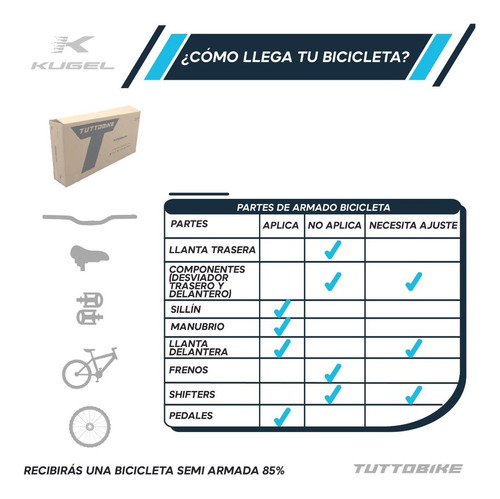 Imagen 6 de 8 de Bicicleta De Montaña Kugel Cupra Rodada 29 21 Velocidades