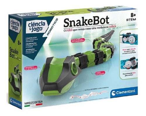 Brinquedo Robo Snakebot Cobra Clementoni 50cm Fun F00801