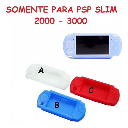 Case Capa Silicone Sony Playstation Psp 2000 3000 Slim Ps