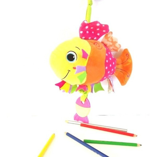 Peluche Lavable Bebé -  Pez Cunero Pescadito Mordillo Sonido