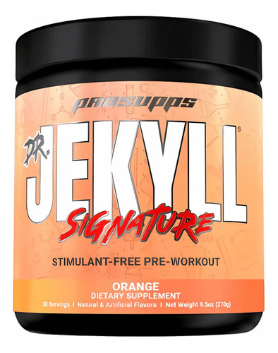 Prosupps Dr Jekyll Signature Pre Entreno 30 Servicios Sabor Naranja