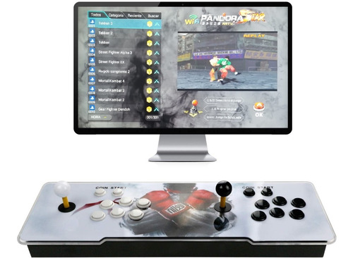 Consola Arcade Wifi Pandora Star 2 Joystick +3000 Juegos