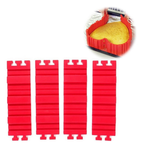 Moldes Pasteles Desmontables Silicon Rectangular Reposteria