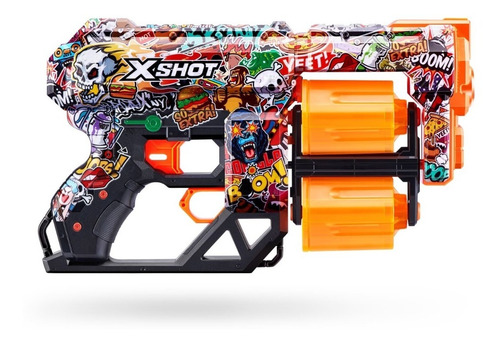 Imagen 4 de 8 de Pistola Lanza Dardos X-shot Skins Dread Diseños Graffiti Ed