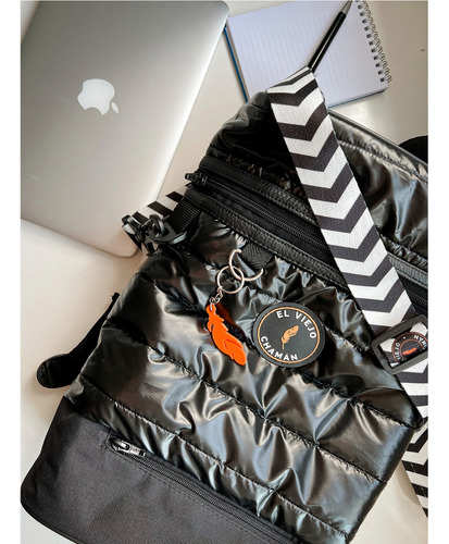 Mochila Matera Bolso Portanotebook Viejo Chaman Potosi Negro