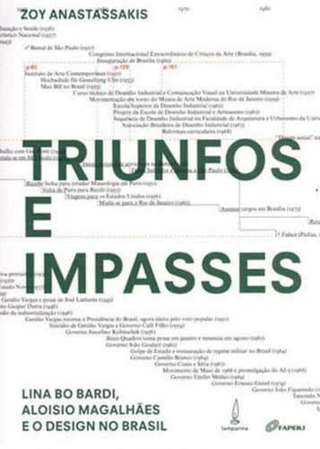 Triunfos E Impasses: Lina Bo Bardi, Aloisio Magalhães E O Design No Brasil, De Anastassakis, Zoy. Editora Lamparina, Capa Mole, Edição 1ª Edição - 2014 Em Português