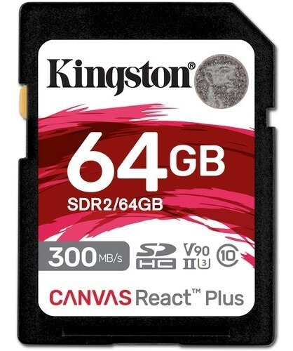 Cartão Memória Kingston Sd Xc 64gb React Plus 300mb/s Uhs-ii