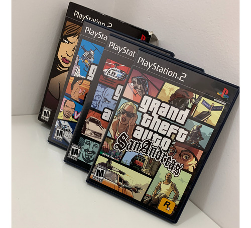 Gta The Trilogy Ps2 3 Jogos 100% Originais Completos Raro (Usado)