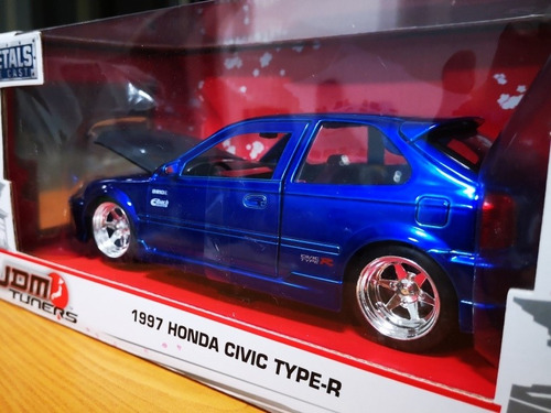 1997 Onda Civic Type R - Escala 1:24 Metal Die Cast