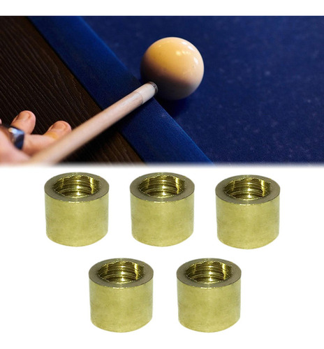 . Virola De Cobre Para Taco De Billar Tubo De Rosca De 10 Mm