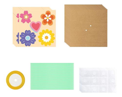 Kit De Artesanía De Flores, Haga Su Propio Ramo 6 Piezas
