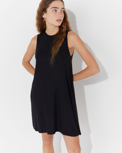Imagen 2 de 6 de Vestido Lorey - Negro Mujer System